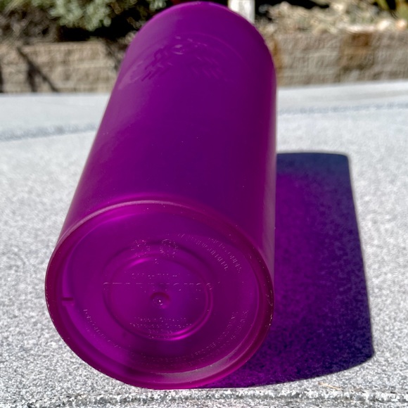 Starbucks purple soft touch matte finish venti cold beverage Tumbler 24 oz - Picture 3 of 11